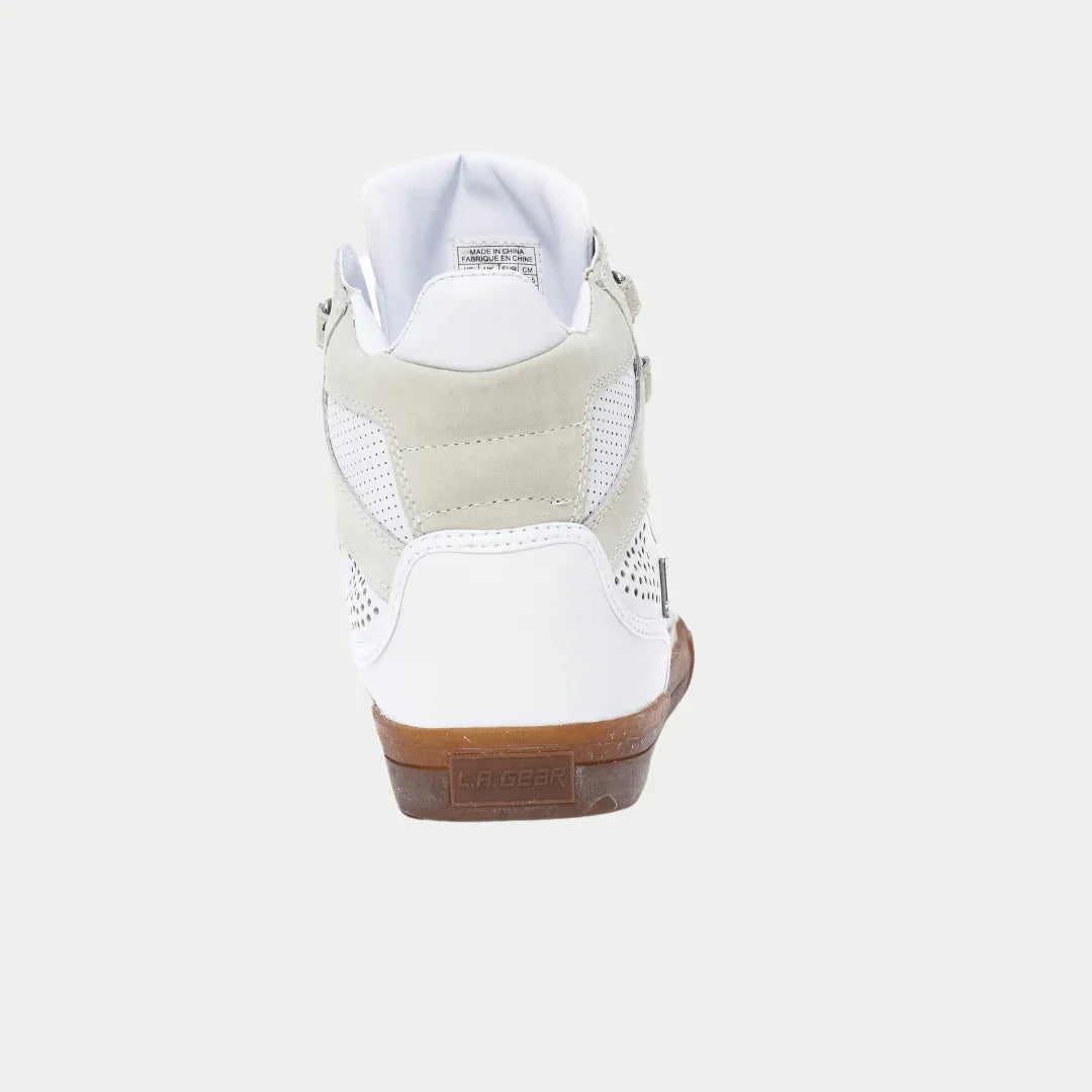 LA Gear Men's Court High Vintage Hightop | White
