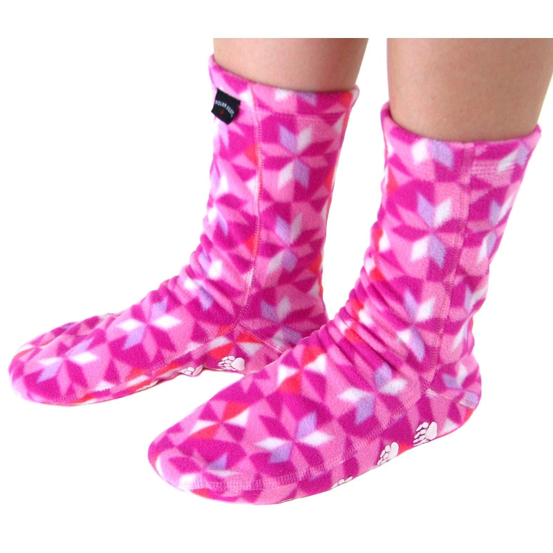Kids' Nonskid Fleece Socks - Kaleidoscope