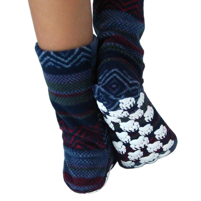 Kids' Nonskid Fleece Socks - Nordic