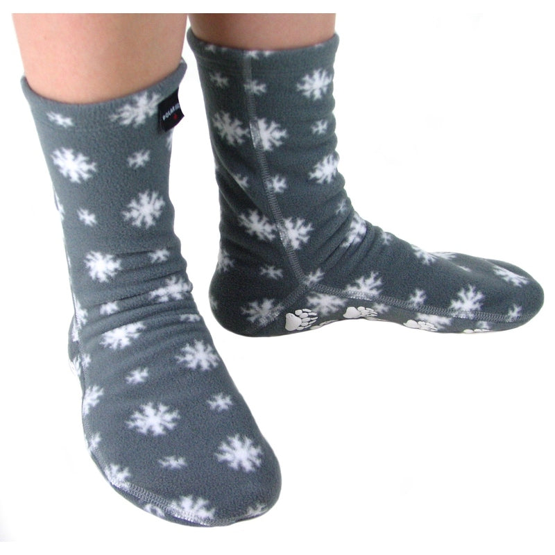 Polar Feet Adult Fleece Socks - Snow